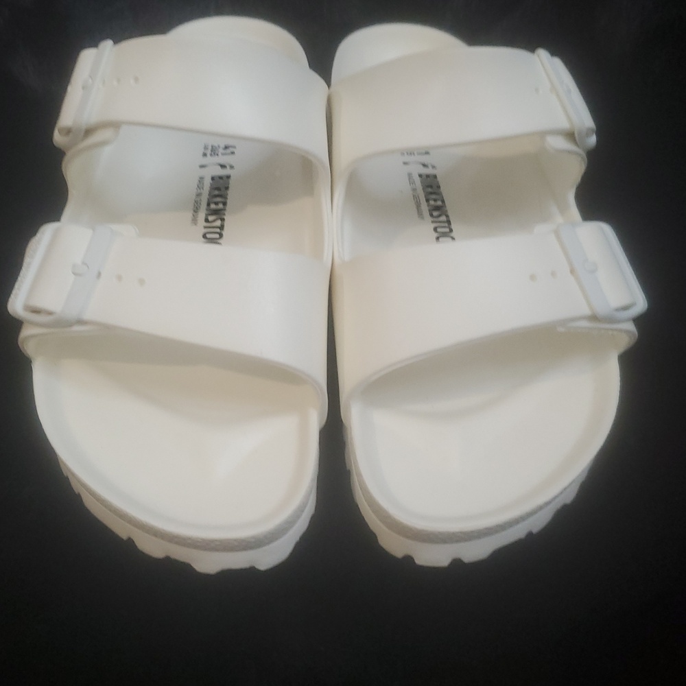 BIRKENSTOCK ARIZONA EVA SANDALS IN OFF WHITE /SZ:41 - Picture 11 of 12